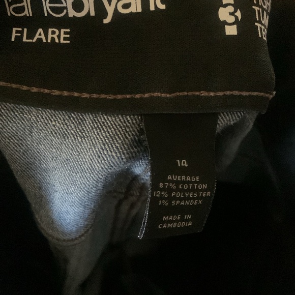 Lane Bryant Tighter Tummy Technology Boot Cut Jeans Size 14 Dark Wash - Picture 5 of 7